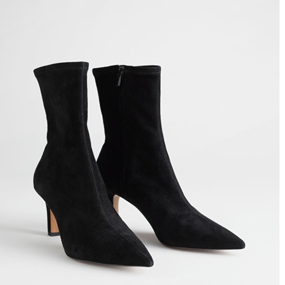 Black Suede Ankle Boots